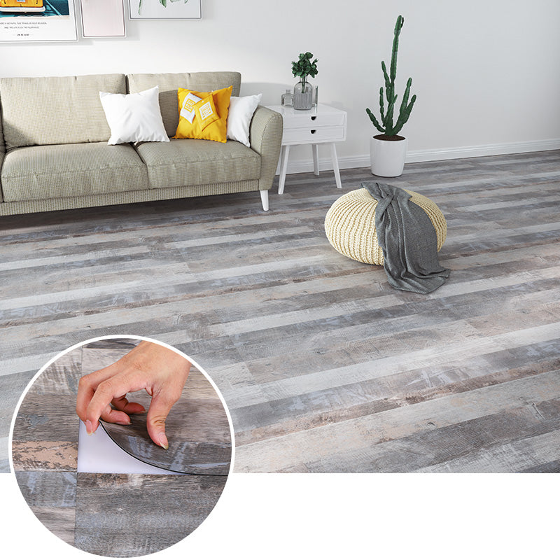 Frendorf | Modernes PVC-Fußbodenbelag Peel and Stick Holzlook geprägte Vinylbodenfliesen