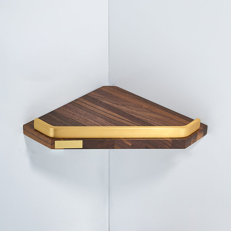 Frendorf | Holz- und Aluminium-Badehardware-Set Goldenes Badezimmerzubehör-Set