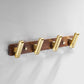 Frendorf | Holz- und Aluminium-Badehardware-Set Goldenes Badezimmerzubehör-Set
