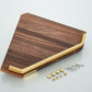 Frendorf | Holz- und Aluminium-Badehardware-Set Goldenes Badezimmerzubehör-Set