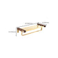 Frendorf | Holz- und Aluminium-Badehardware-Set Goldenes Badezimmerzubehör-Set