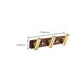 Frendorf | Holz- und Aluminium-Badehardware-Set Goldenes Badezimmerzubehör-Set