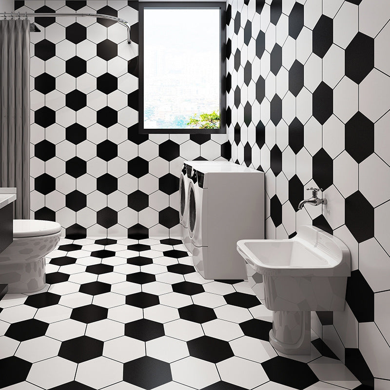 Frendorf | Badezimmer Wandbodenfliese Wasserdicht Geometrisches Muster Boden Tapete