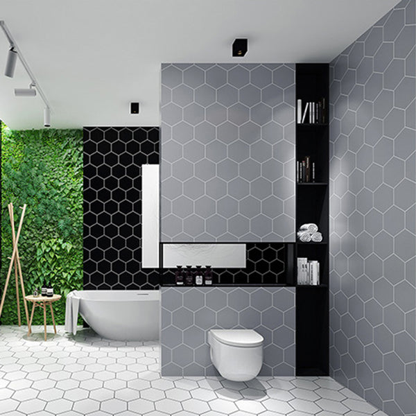 Frendorf | Badezimmer Wandbodenfliese Wasserdicht Geometrisches Muster Boden Tapete