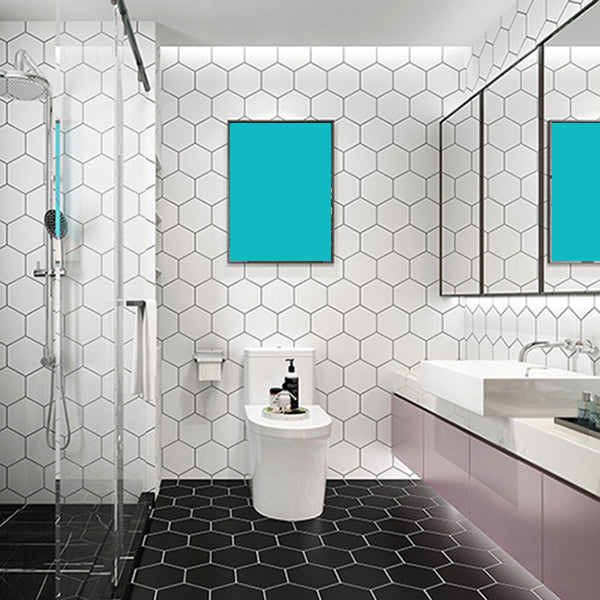 Frendorf | Badezimmer Wandbodenfliese Wasserdicht Geometrisches Muster Boden Tapete