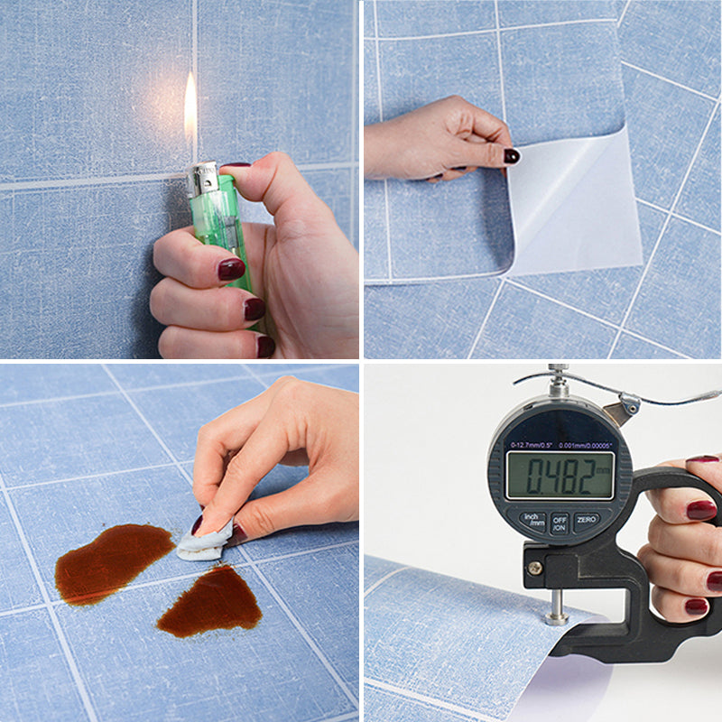 Frendorf | Moderne wasserdichte Mosaikfliese glatte Peel-and-Stick-Rückwandfliese für die Küche