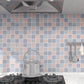 Frendorf | Moderne wasserdichte Mosaikfliese glatte Peel-and-Stick-Rückwandfliese für die Küche