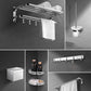 Frendorf | Modernes Silber Badbeschläge Set Metall Badezimmer Zubehör Kit