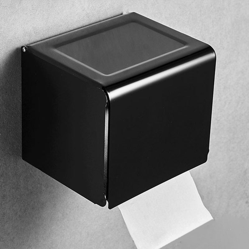 Frendorf | Zeitgenössisches 8-teiliges Badezimmer-Zubehörset Mattschwarz Badregal/Papierhalter/Handtuchhaken