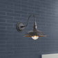 Frendorf | Antieke stijl schuurmuurlamp 1 licht ijzeren wandlamp met goose-neck arm in brons/roest voor slaapkamer