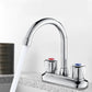 Frendorf | Knopfgriff Messing Wasserhahn Hochbogen Schwenk Waschbecken Wasserhahn für Badezimmer