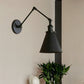 Frendorf | Landhausstil Kegel Wand Sconces 1 Lampe Eisen Wandverlichtungsarmatur in Schwarz/Rost für Schlafzimmer