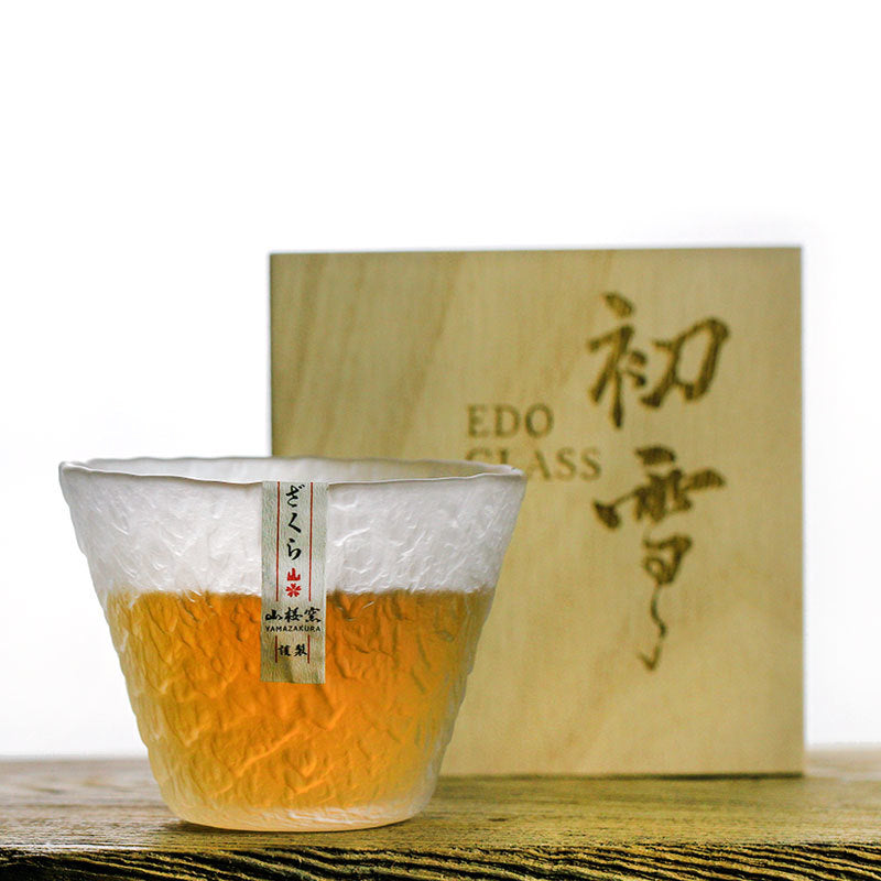 Frendorf | EdoGlass Japanisches Whiskeyglas | Traditionelles Edo-Design | Handgefertigt | Eleganz für Ihre Bar
