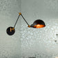Frendorf | Dome Shade Schlafzimmer Wandlicht Wandleuchte Industrie Metall 1 Kopf Schwarz Lesewandleuchte mit verstellbarem Arm