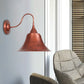 Frendorf | Metalen Zwart/Roest Sconces Licht Kegelshade 1-Licht Industrieel Wandgemonteerd Verlichting met Gooseneck