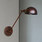 Rust 1 Licht Wandlampe Bauernhaus Stil Schmiedeeisen Verstellbare Dombestecklampe für Nachttisch