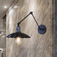 Frendorf | Schwarz/Weiß Wellenförmige Wandlampe mit Schwenkarm Vintage Stilvolles Metall 1 Glühbirne Wohnzimmer Wandleuchte Beleuchtung