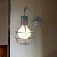 Frendorf | Metallic Zwart/Bronze Wandverlichting Global Cage 1 Hoofd Vintage Industrieel Wandlamp met Gooseneck Arm