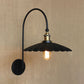 Frendorf | Industriële Scalloped Edge Wandlamp Sconces 1 Bulb Metalen Wandlicht met Boogarm in Zwart voor Gang
