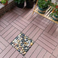 Frendorf | Quadrat Ingenieur Holzfußboden Wasserabweisend Glatte Fliese für Patio Garten