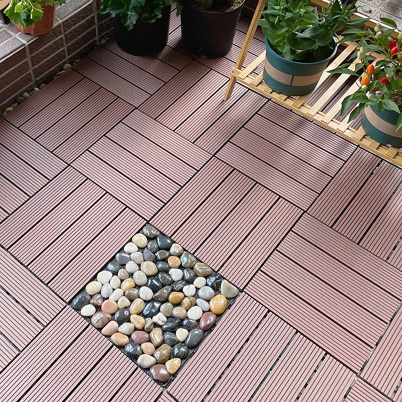 Frendorf | Quadrat Ingenieur Holzfußboden Wasserabweisend Glatte Fliese für Patio Garten
