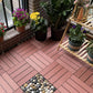 Frendorf | Quadrat Ingenieur Holzfußboden Wasserabweisend Glatte Fliese für Patio Garten