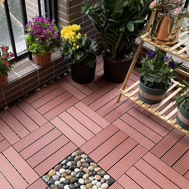 Frendorf | Quadrat Ingenieur Holzfußboden Wasserabweisend Glatte Fliese für Patio Garten