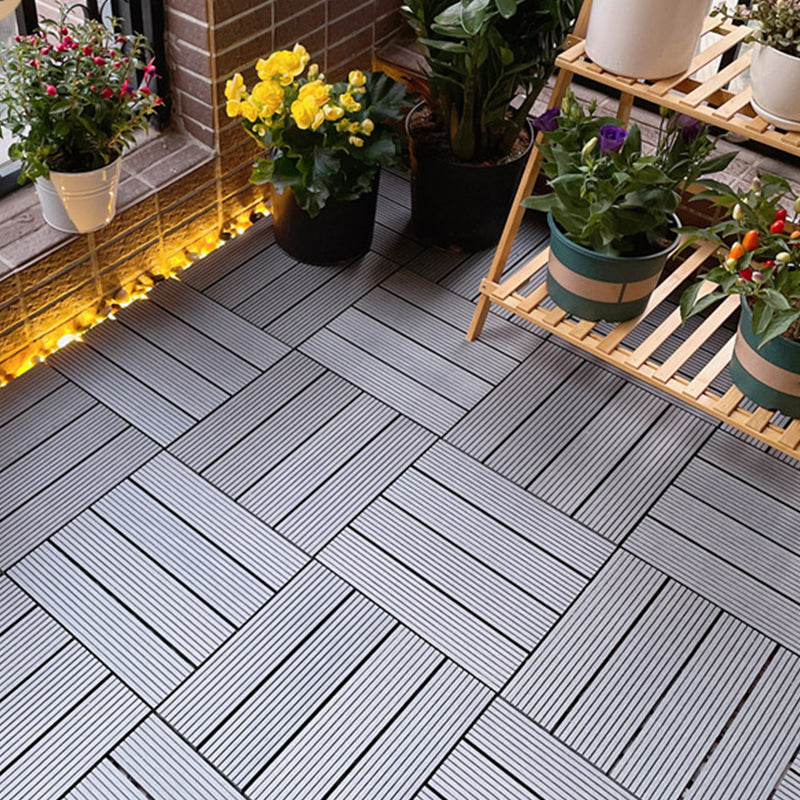 Frendorf | Quadrat Ingenieur Holzfußboden Wasserabweisend Glatte Fliese für Patio Garten
