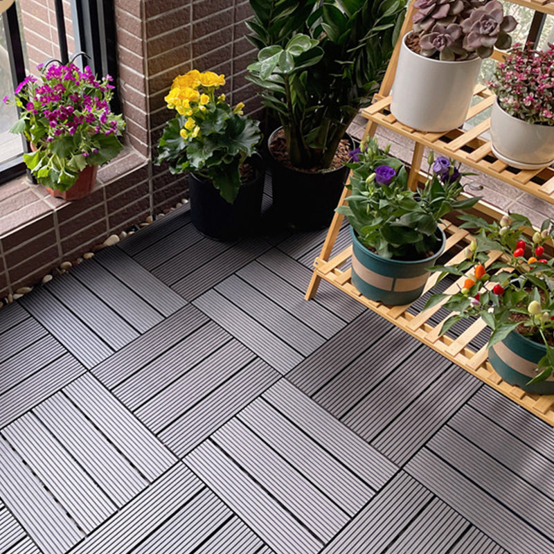 Frendorf | Quadrat Ingenieur Holzfußboden Wasserabweisend Glatte Fliese für Patio Garten