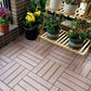 Frendorf | Quadrat Ingenieur Holzfußboden Wasserabweisend Glatte Fliese für Patio Garten