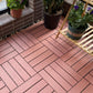 Frendorf | Quadrat Ingenieur Holzfußboden Wasserabweisend Glatte Fliese für Patio Garten