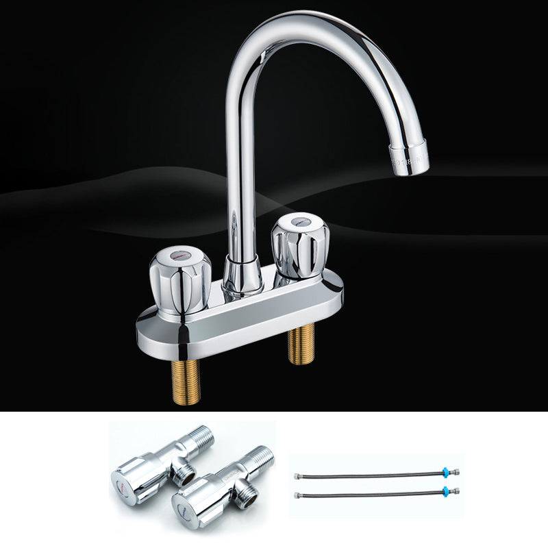 Frendorf | Moderner Stil Badezimmer Wasserhahn Doppelgriff Wasserhahn Schwenkauslauf Wasserhahn