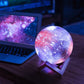 Frendorf | CelestiGlow Galaxy Moon Lamp | 3D-Druck LED Mondlampe  | Farbwechsel | Touch & USB-Aufladung | Stimmungslicht für Zuhause