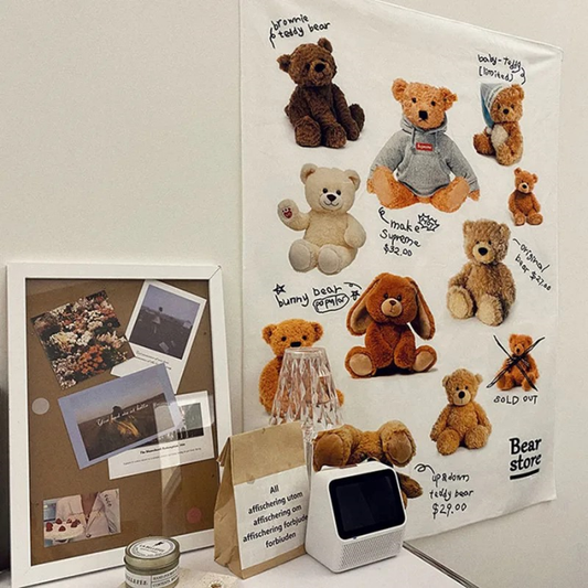 Kollektion von Teddys Wandteppich