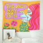Retro Groovy Wandteppich