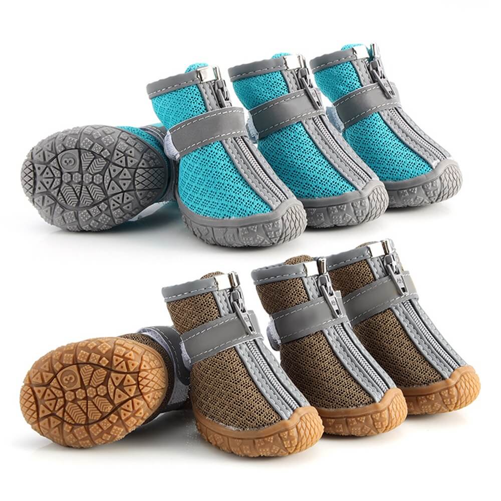 Haltbare Outdoor-Hundeschuhe mit Netzgewebe - All-Terrain-Pfoten Schutz