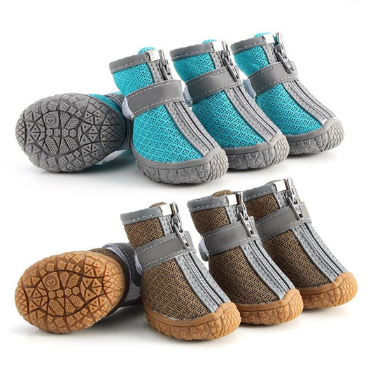 Haltbare Outdoor-Hundeschuhe mit Netzgewebe - All-Terrain-Pfoten Schutz
