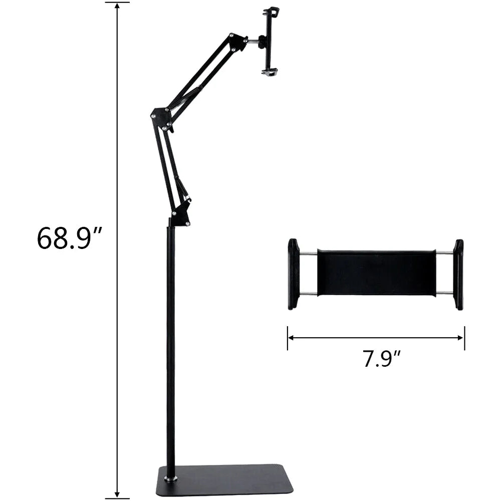 Frendorf | 360 Grad flexibler, faltbarer und verstellbarer Bodenständer für iPad und Tablet