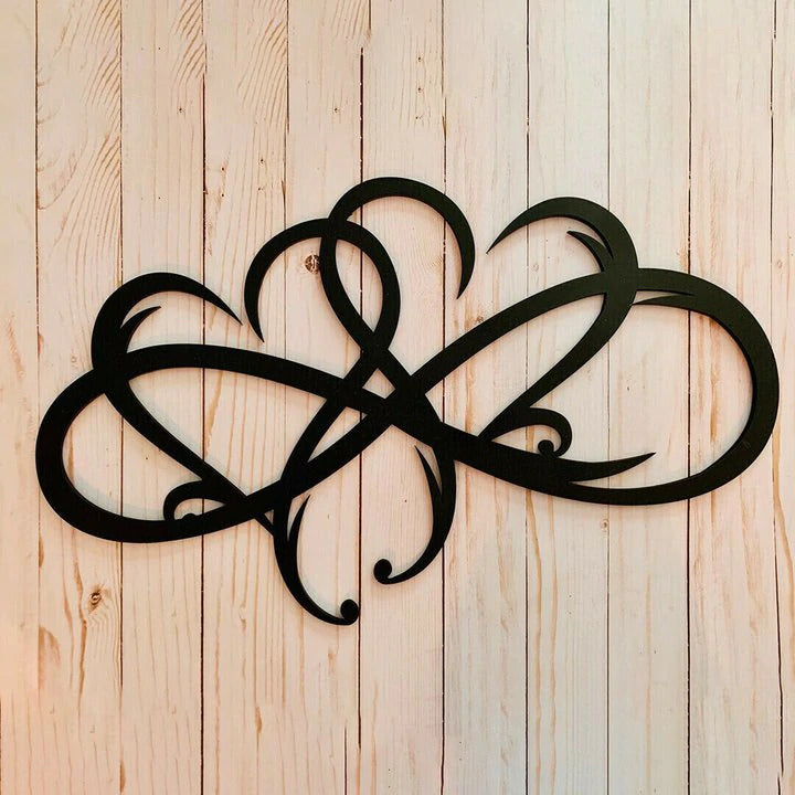 Frendorf | Unendliches Herz - Stahl Wanddekor Metall Wandkunst