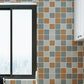 Frendorf | Moderne Peel and Stick Fliesen PVC Quadratische Tapete für Küche und Bad Splashback