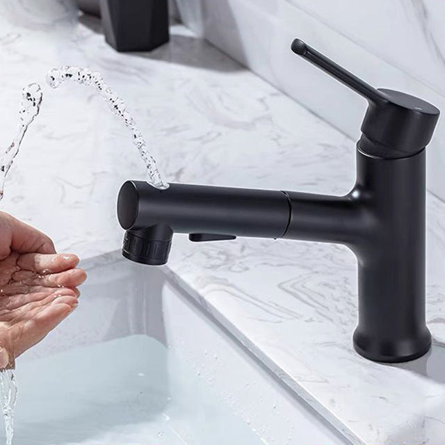 Frendorf | Zeitgenössischer Waschbeckenarmatur Einfach Niedriger Bogen Kupfer Waschbecken Armatur