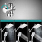 Frendorf | Pull down Dual Shower Head Square High Arch Shower Head Combo in Chrome