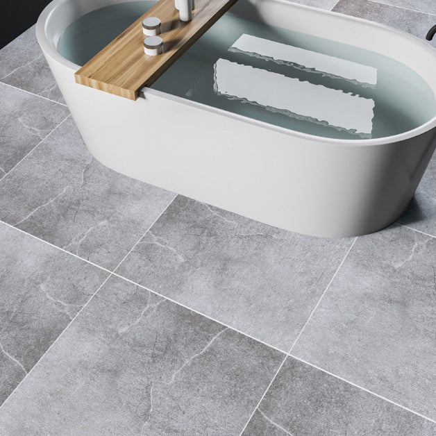 Frendorf | Peel and Stick Vinylboden Niedrigglänzender PVC-Boden mit Marmorlook