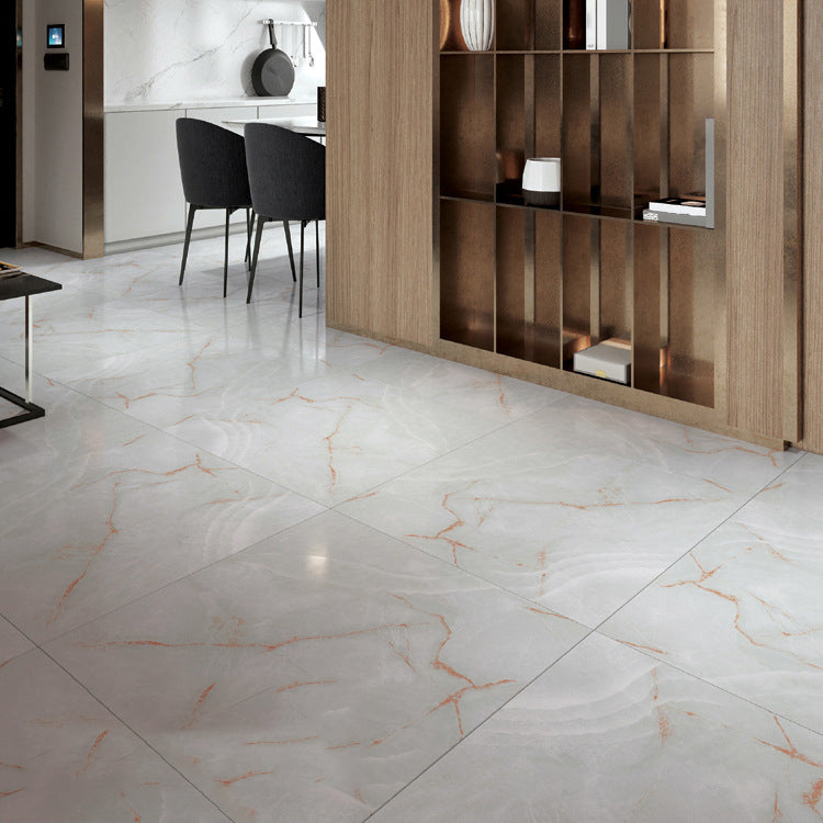 Frendorf | Peel and Stick Vinylboden Niedrigglänzender PVC-Boden mit Marmorlook