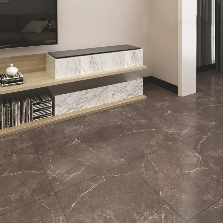 Frendorf | Peel and Stick Vinylboden Niedrigglänzender PVC-Boden mit Marmorlook