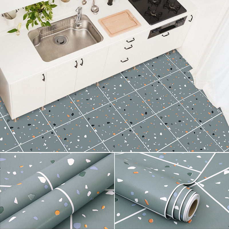 Frendorf | Modernes PVC-Boden Geometrisches Muster Peel and Stick Vinyl-Planke Boden