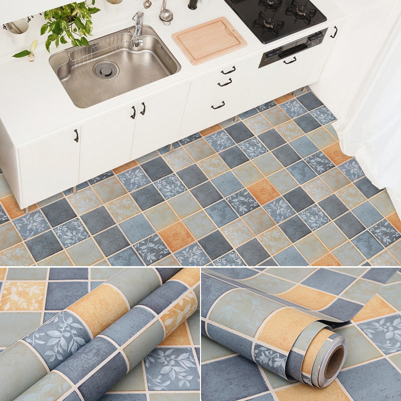 Frendorf | Modernes PVC-Boden Geometrisches Muster Peel and Stick Vinyl-Planke Boden