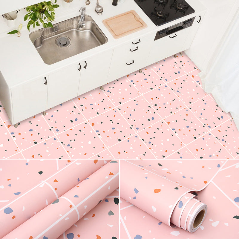Frendorf | Modernes PVC-Boden Geometrisches Muster Peel and Stick Vinyl-Planke Boden