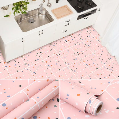 Frendorf | Modernes PVC-Boden Geometrisches Muster Peel and Stick Vinyl-Planke Boden
