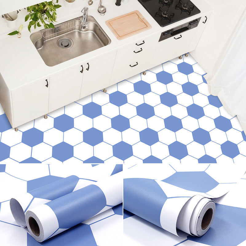 Frendorf | Modernes PVC-Boden Geometrisches Muster Peel and Stick Vinyl-Planke Boden